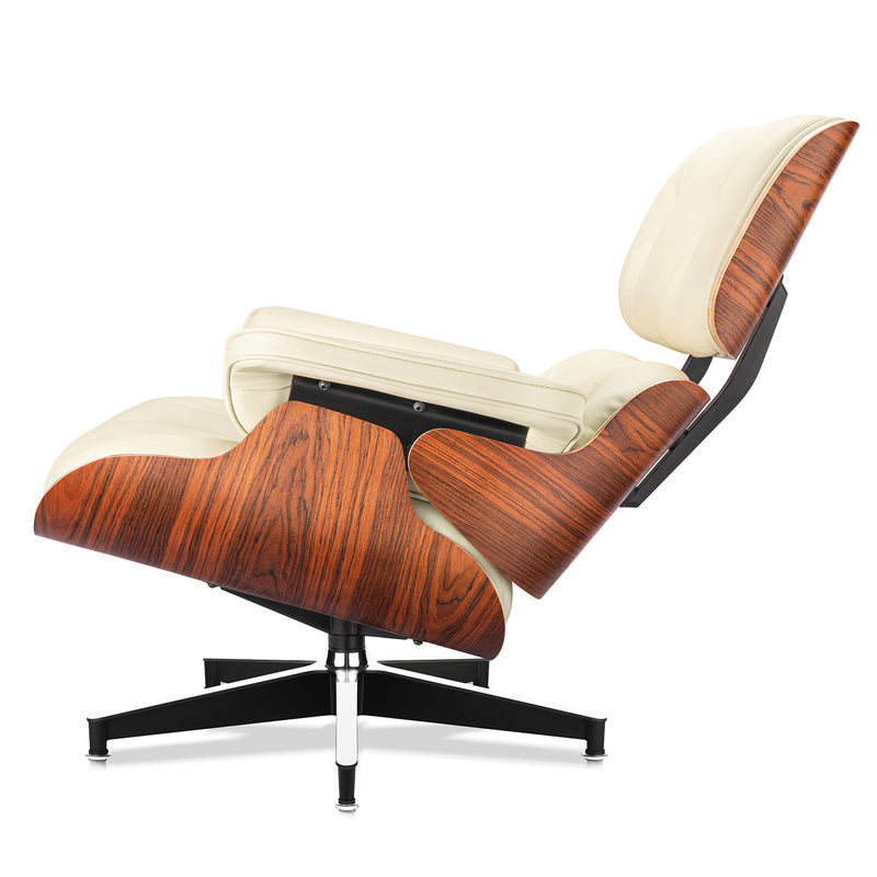 Palisander Plywood Lounge Chair and Ottoman - Eames Replica