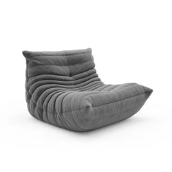 Memory Foam Floor Sofa, Comfortable Back Support Lazy Sofa, Comfy for Reading Game Meditating, Suede Gray