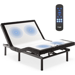 Furgle Queen Size Adjustable Bed Base Frame for Stress Management with Massage, Remote Control