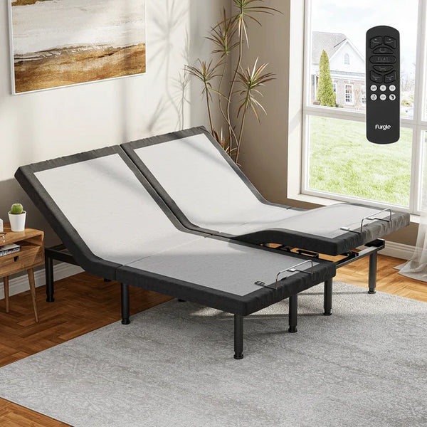Cottinch Split King Adjustable Bed Frame Bed Bas with Remote Control,No Mattress
