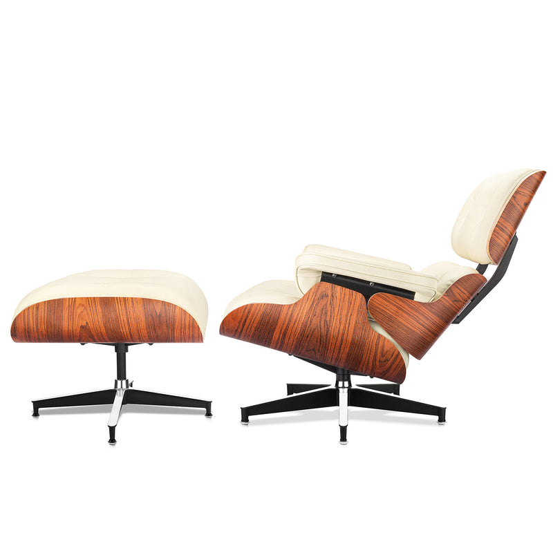 Palisander Plywood Lounge Chair and Ottoman - Eames Replica
