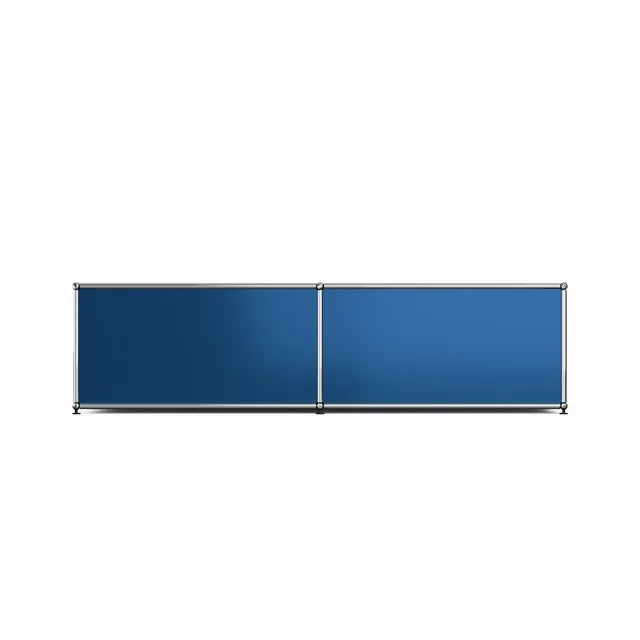 2 Doors Metal Storage Cabinets Accent Storage Organizer with Sturdy Stainless Steel Frame Storage Organizer,Blue