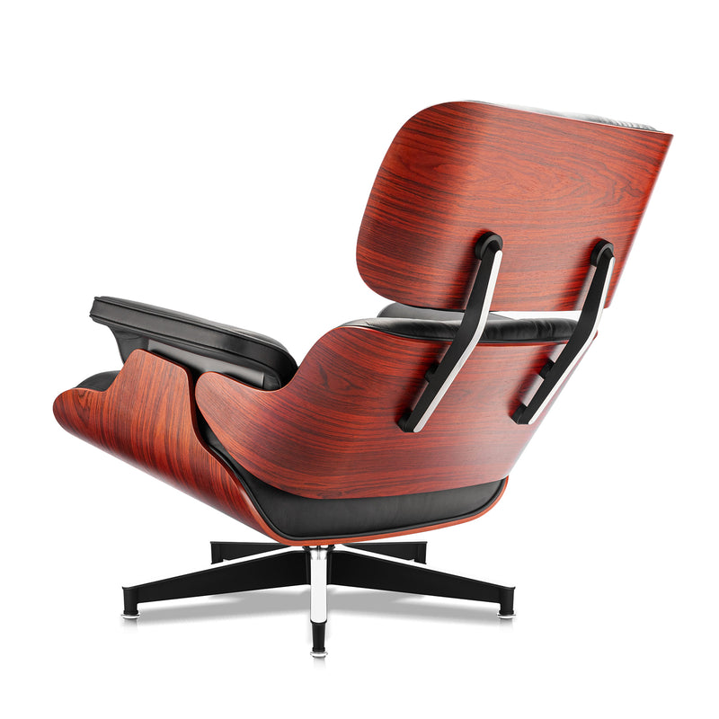 Olied Palisander Plywood Lounge Chair and Ottoman - Eames Replica