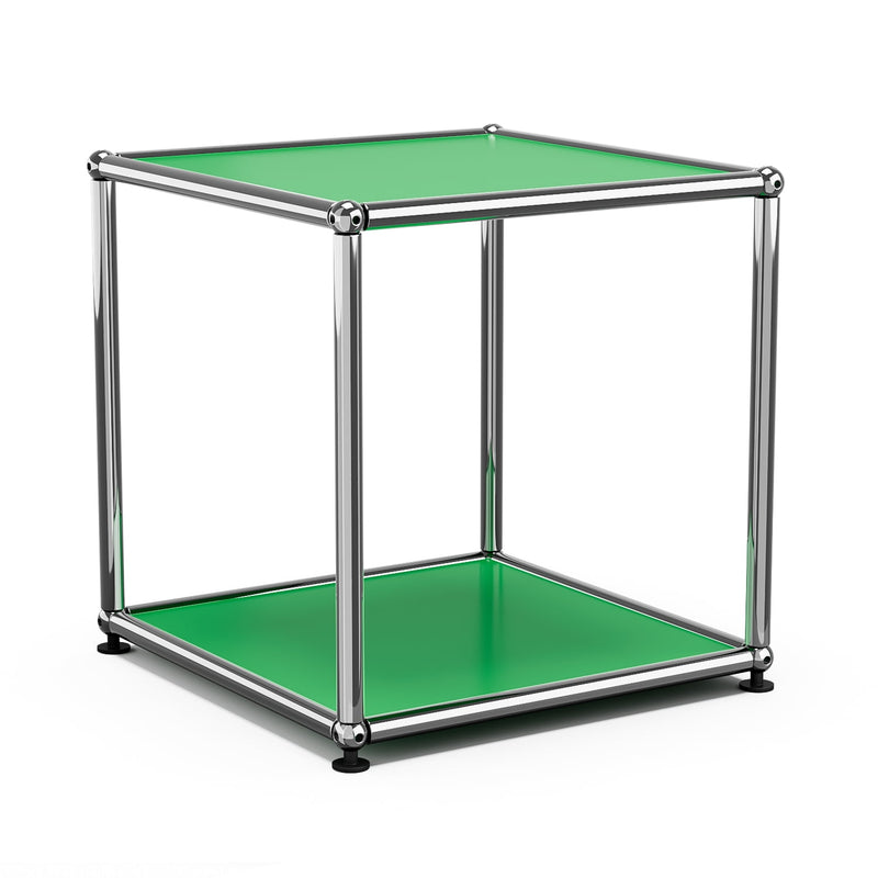 Metal Storage Organizer Open Shelf Cube Stainless Steel Storage Shelf for Bedroom Living Room Green