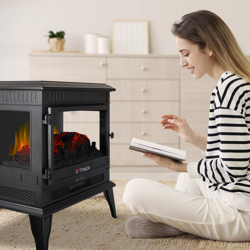3D Electric Fireplace Portable for Indoor Use